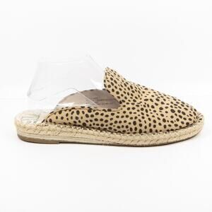 DV Dolce Vita Cheetah Print Espadrille Mules Slides Resort‎ Cruise Vacation Sz 9